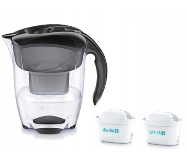 Brita Dzbanek filtrujący Elemaris XL (czarny) + 2 wkłady Maxtra - 1374517 - zdjęcie